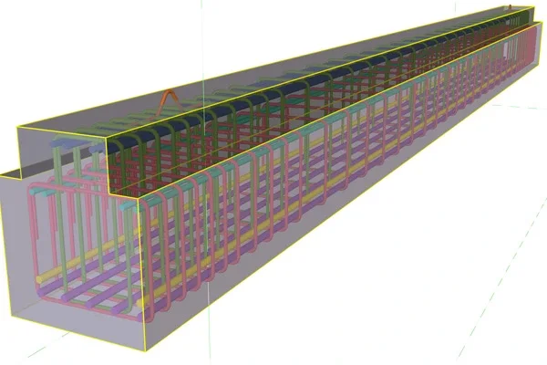 Precast beam detailing done by Advenser